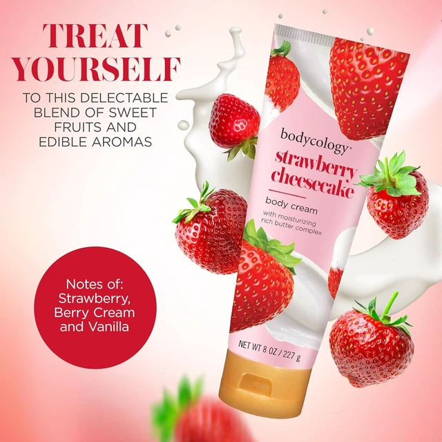 Alt view image 4 of 7 - Bodycology Shea Butter Body Cream, Strawberry Cheesecake, 8 oz