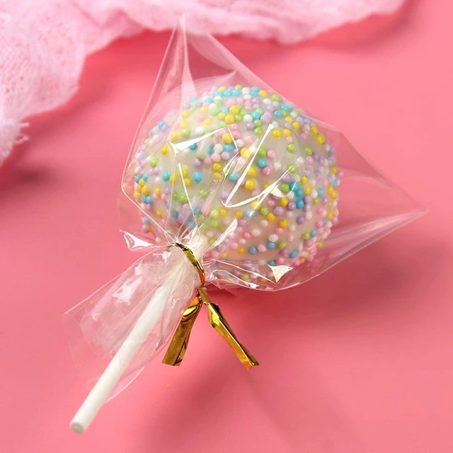 Alt view image 2 of 7 - XLSFPY 100PCS Clear Cellophane Treat Bags with 100PCS Twist Ties, 3x4 OPP Rice Crispy Bags for Gift Goodie Favor Candy Cake Pop Birthday Party Cookies Christmas New Year Wedding Party (3'' x 4'')