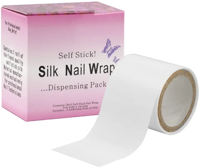 Main image of Chrontier Silk Nail Wrap Instant Reinforce Repair Bandage Tape Protector Self Adhesive Easy Trimmerable for UV Gel Acrylic Nail Art Extension Fiberglass Professional Manicures Tool