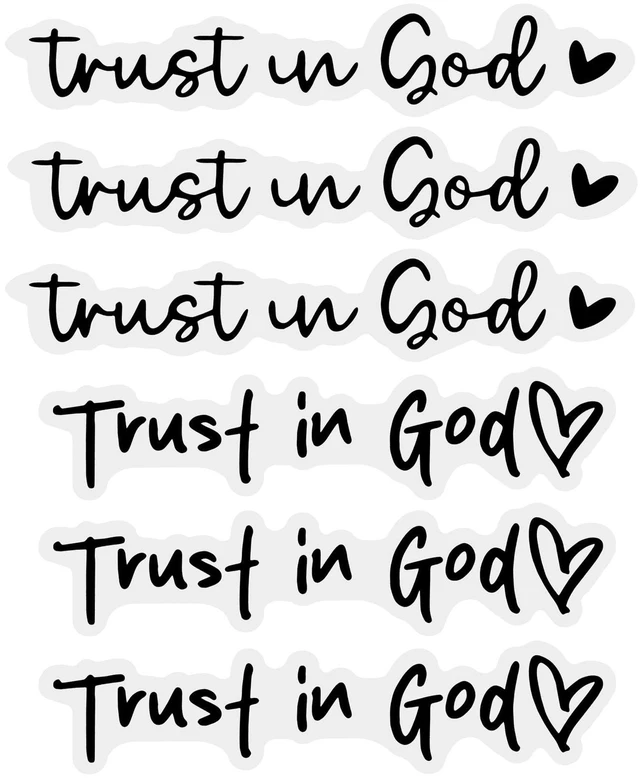 Main image of 6 Pcs Trust in God Rearview Mirror Stickers, Christian Car Accessories Cute Rearview Mirror Decoration Stickers for Men Women Gift