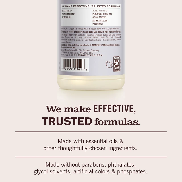 Alt view image 5 of 6 - MRS. MEYER'S CLEAN DAY All-Purpose Cleaner Spray, Lavender, 16 fl. oz