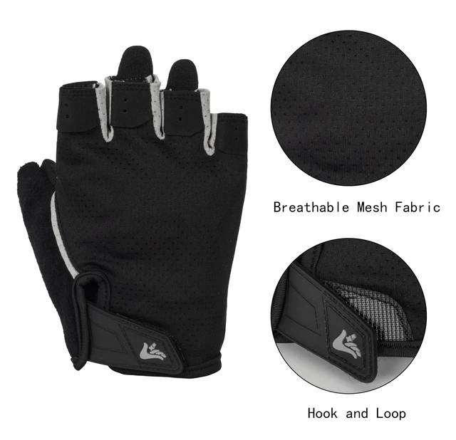 Alt view image 5 of 6 - Workout Gloves for Men Women, Anti Slip Breathable Weight Lifting Gloves for Gym Exercise, Cycling, Fitness, Training