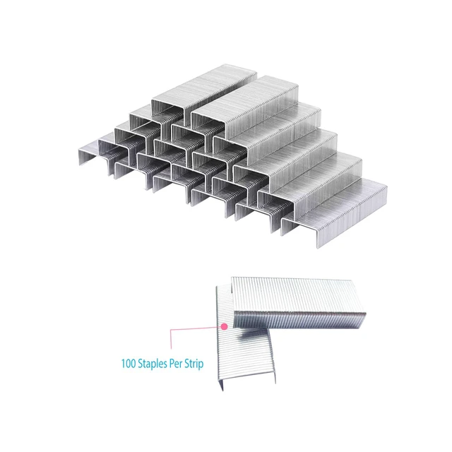 Alt view image 5 of 5 - 4000pcs 1/4 Inch Standard Staples,Desktop Staple,26/6 Type Galvanize Staple