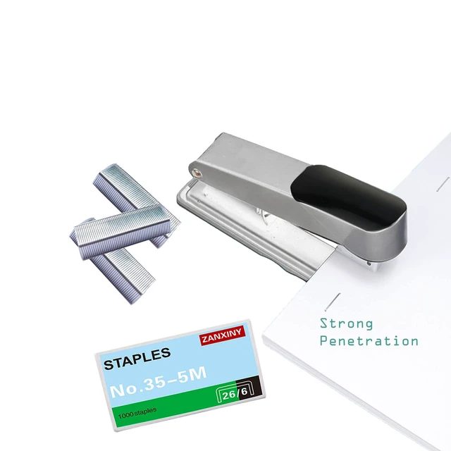 Alt view image 3 of 5 - 4000pcs 1/4 Inch Standard Staples,Desktop Staple,26/6 Type Galvanize Staple