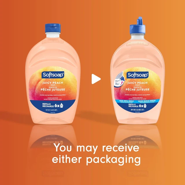 Alt view image 3 of 7 - Softsoap Liquid Hand Soap Refill, Juicy Peach Scent, 50 fl oz