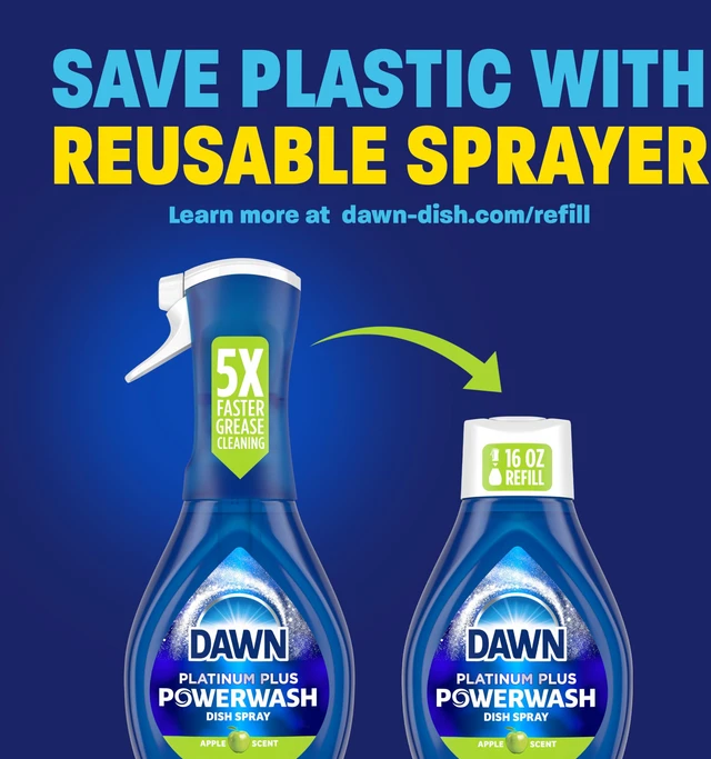 Alt view image 6 of 6 - Dawn Platinum Powerwash Dish Spray, Dish Soap, Apple Scent, 16oz