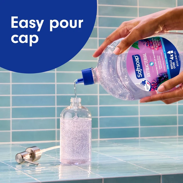 Alt view image 2 of 6 - Softsoap Antibacterial Hand Soap Refill, White Tea & Berry Scent, 50 fl oz