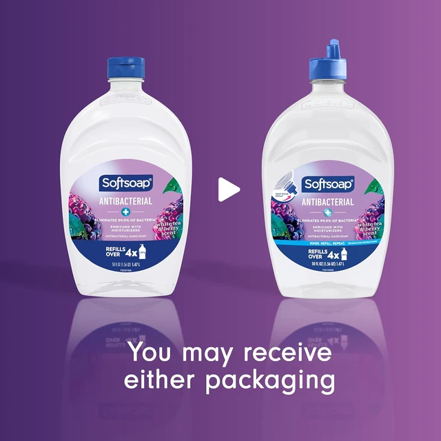 Alt view image 4 of 6 - Softsoap Antibacterial Hand Soap Refill, White Tea & Berry Scent, 50 fl oz