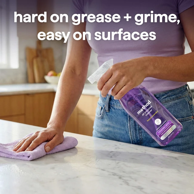 Alt view image 2 of 7 - Method All-Purpose Cleaner Spray, French Lavender, Perfect for Most Counters, Tiles and More, 28 Fl Oz (Pack of 2)