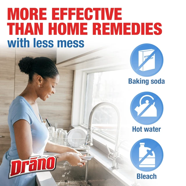 Alt view image 2 of 6 - Drano Balance Drain Clog Remover & Cleaner, Restores Flow in 1 Hour, 32 oz