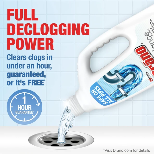 Alt view image 4 of 6 - Drano Balance Drain Clog Remover & Cleaner, Restores Flow in 1 Hour, 32 oz
