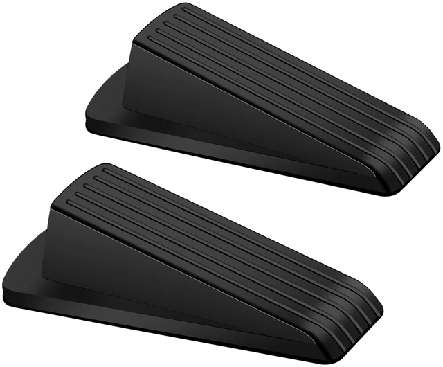 Main image of Door Stoppers, 2 Pack Premium Rubber Door Stoppers for Bottom of Door Security Rubber, Door Stopper Wedge for Carpet Heavy Duty Door