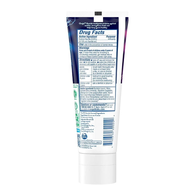 Alt view image 5 of 5 - Orajel Toothpaste, Fruity Bubble Flavor, Fluoride | Kids | Paw Patrol | Anti-Cavity | 4.2oz Pack of 2