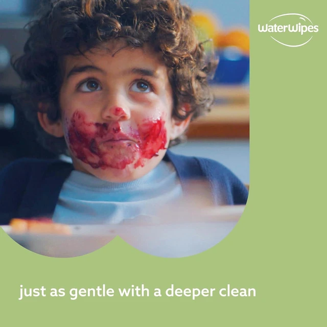 Alt view image 3 of 6 - WaterWipes Sensitive+ Baby & Toddler Wipes, 3-In-1 Cleans, Cares, Protects, 99.9% Water, Textured Clean, Unscented & Hypoallergenic, 60 Count (1 Pack)