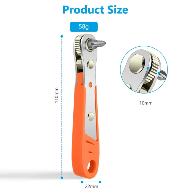 Alt view image 5 of 7 - OSDUE Right Angle Ratchet for Tight Spaces with 1/4" Drive DIY/Home Repair