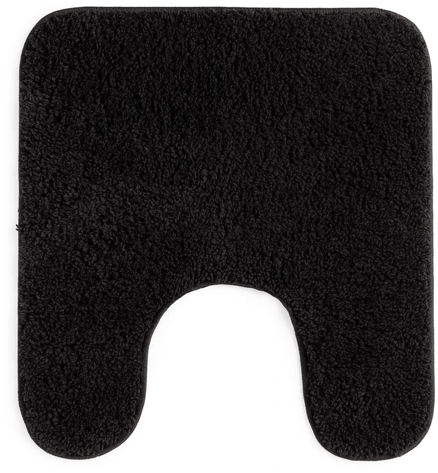 Main image of Mainstays Basic Contour Bath Rug, Black, 20 in x 22 in