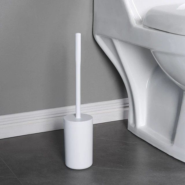 Alt view image 4 of 6 - Mainstays Basics Plastic Toilet Brush and Holder Set, White