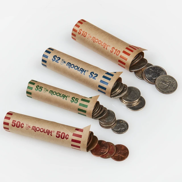 Alt view image 6 of 6 - Pen+Gear Assorted Coin Wrappers, Assorted Colors, 100 Count