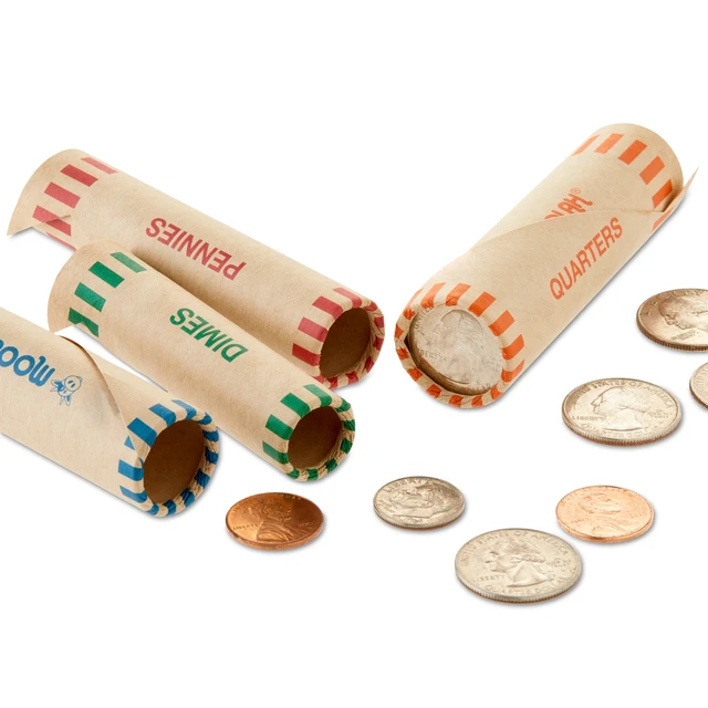 Alt view image 4 of 6 - Pen+Gear Assorted Coin Wrappers, Assorted Colors, 100 Count