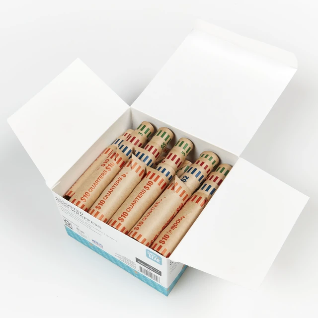 Alt view image 3 of 6 - Pen+Gear Assorted Coin Wrappers, Assorted Colors, 100 Count