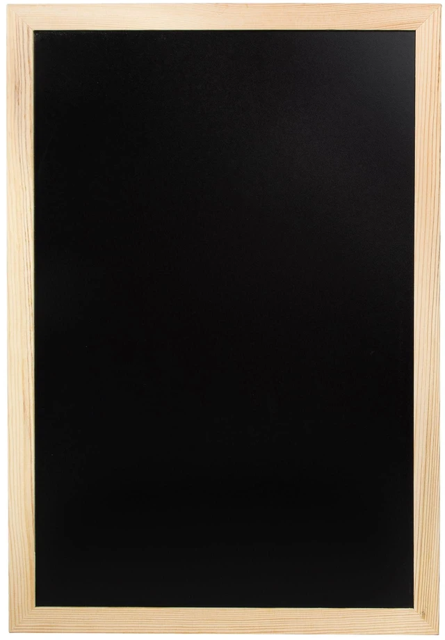 Main image of Hello Hobby Black Chalkboard with Natural Unfinished Wood Frame, Size 19 x 13 in, 1 pc, unisex character