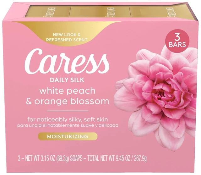 Main image of Caress Beauty Bar Soap with Daily Silk Extract and Floral Oil Essence for Noticeably Silky Soft Skin, 3.15oz, 3 Bars