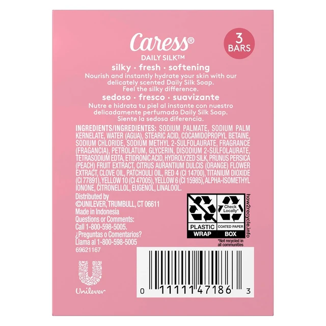 Alt view image 5 of 6 - Caress Beauty Bar Soap with Daily Silk Extract and Floral Oil Essence for Noticeably Silky Soft Skin, 3.15oz, 3 Bars