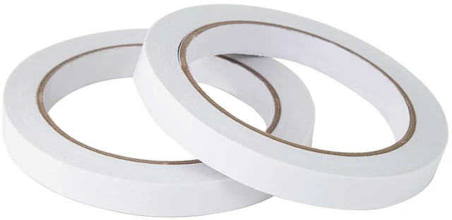 Alt view image 3 of 6 - 1/4" 2 Rolls Double Sided Adhesive Tape 6mm for Arts, Crafts, DIY, Photography, Scrapbooking, Card Making, Gift Wrapping, Office & School Supplies