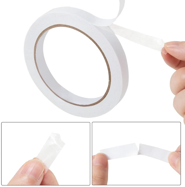 Alt view image 5 of 6 - 1/4" 2 Rolls Double Sided Adhesive Tape 6mm for Arts, Crafts, DIY, Photography, Scrapbooking, Card Making, Gift Wrapping, Office & School Supplies