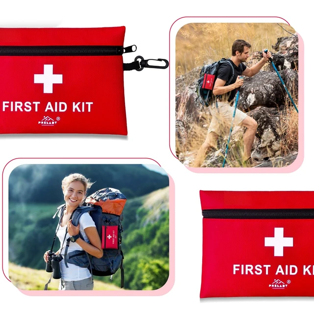 Alt view image 2 of 7 - 152-Piece Mini Travel Size First Aid Kit, TSA Approved for Home, Car, Camping, Hiking, Truck, Sports, Office, Backpack