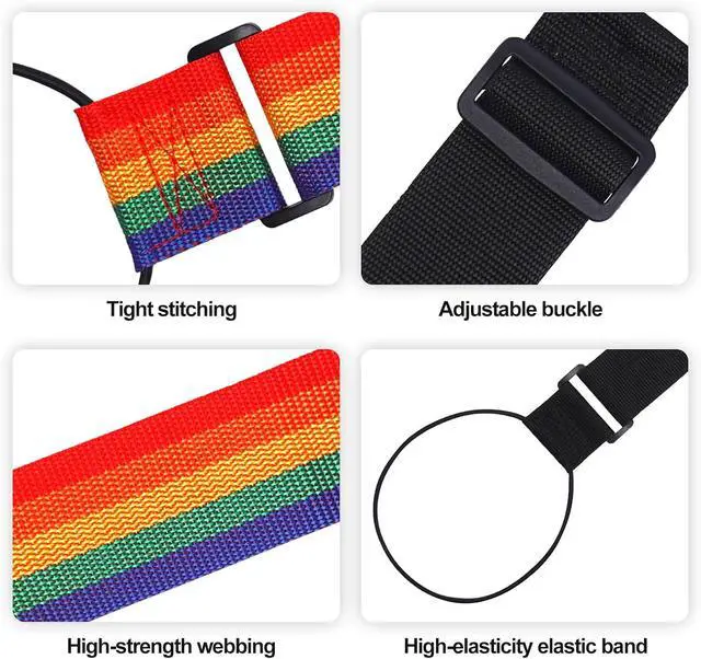Alt view image 4 of 5 - 2 PCS Luggage Straps for Suitcase, Luggage Connector Straps,Multi-Functional Adjustable Durable Elastic Straps (Black)