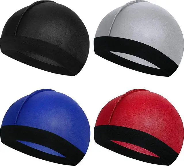 Main image of Geyoga 4 Pcs Kids Satin Wave Caps Elastic