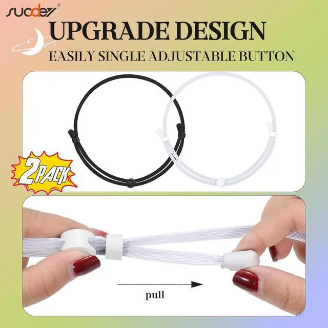 Alt view image 4 of 5 - SUOSDEY 2pcs Crop Top Tuck Band Women Adjustable Crop Top Band Elastic Stretch Waist Belt for Tucking Shirt Sweater