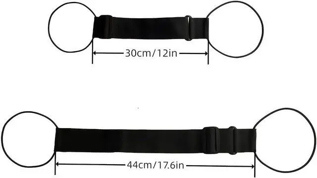 Alt view image 2 of 7 - 4 Pack Luggage Straps Suitcase Adjustable Elastic Belt