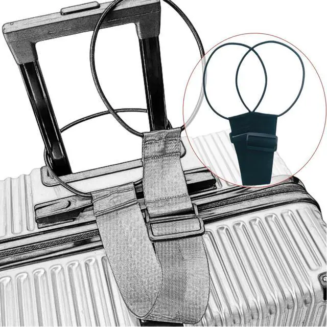 Alt view image 4 of 7 - 4 Pack Luggage Straps Suitcase Adjustable Elastic Belt
