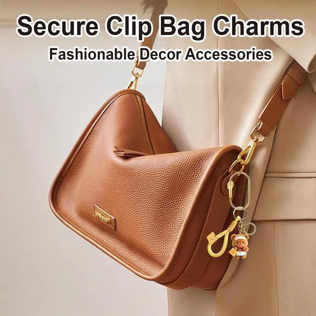 Alt view image 2 of 7 - 6 Pack Brass Key Rings Bulk, Gold Key Chain Organizer with Secure Screw Lock, Carabiner Keychain Clip for Keys, Purse Bag Charms for Handbags, Key Holder for Men Women - Heavy Duty Key Rings Set