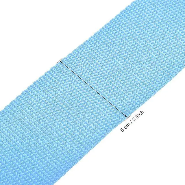 Alt view image 3 of 7 - uxcell Luggage Straps Suitcase Belts 2x78 2Mx5cm Sky Blue 2Pcs | Adjustable PP Travel Bag Packing Accessories with Buckle Label