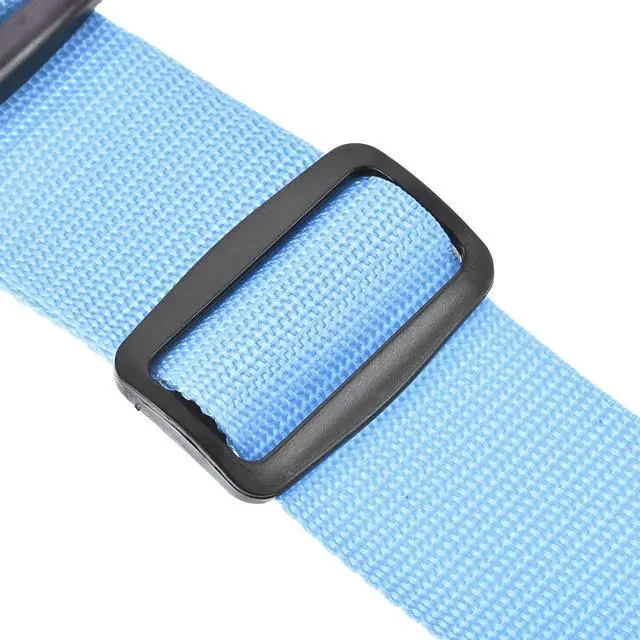 Alt view image 5 of 7 - uxcell Luggage Straps Suitcase Belts 2x78 2Mx5cm Sky Blue 2Pcs | Adjustable PP Travel Bag Packing Accessories with Buckle Label