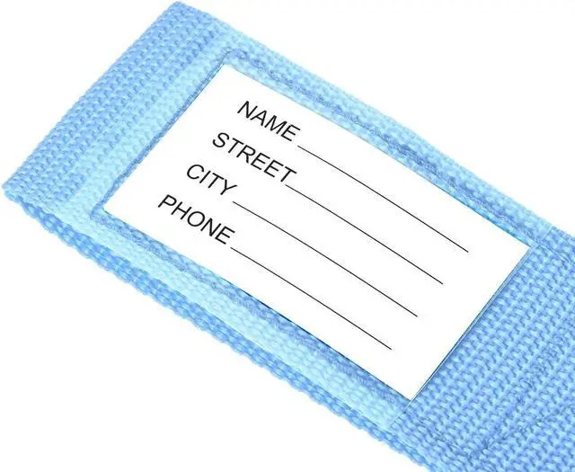 Alt view image 6 of 7 - uxcell Luggage Straps Suitcase Belts 2x78 2Mx5cm Sky Blue 2Pcs | Adjustable PP Travel Bag Packing Accessories with Buckle Label