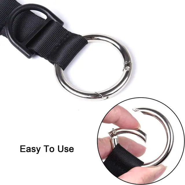 Alt view image 4 of 7 - Wisdompro Jacket Gripper Strap for Travel, Nylon Add a Bag Luggage Straps | Baggage Suitcase Belts Travel Accessories with Hook and D-Ring - Make Your Hands Free, Easy to Carry Your Extra Bags
