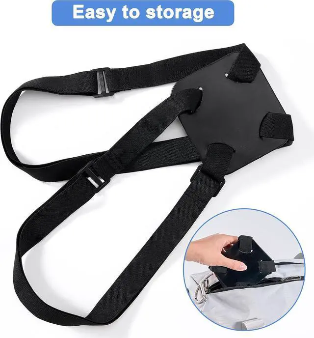 Alt view image 4 of 7 - Chelmon Luggage Straps, Ajustable Elastic Bungee Belt for Suitcases, Add Extra Bag Easy and Securely for Travel (Black)
