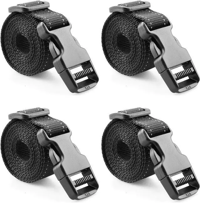 Main image of MAGARROW 1" Backpack Strap Buckle Packing Straps Adjustable 1-Inch Belt Outdoor, Pack of 4