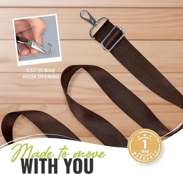 Alt view image 6 of 7 - BOACAY Wide Purse Strap Replacement for Crossbody, Messenger, Shoulder Bag