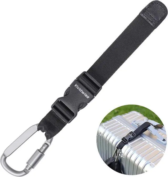 Main image of Luggage Straps, Add a Bag Luggage Strap Jacket Gripper, Luggage Straps Carry-on Baggage Suitcase Straps Belts Travel Accessories (Black, Hook x 1)