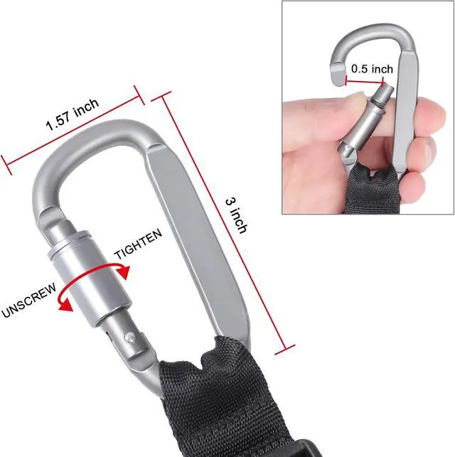 Alt view image 3 of 7 - Luggage Straps, Add a Bag Luggage Strap Jacket Gripper, Luggage Straps Carry-on Baggage Suitcase Straps Belts Travel Accessories (Black, Hook x 1)