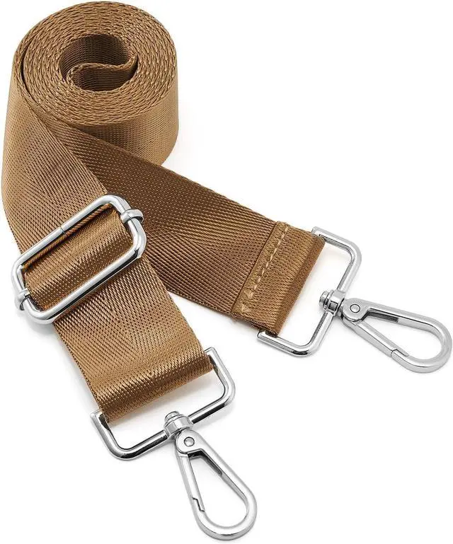 Main image of ZOOEASS Shoulder Strap Silvery Buckles 1.5" Wide Handbag Crossbody Strap Adjustable Replacement Purse Strap Solid Style(S-L165W3.8-Color8)