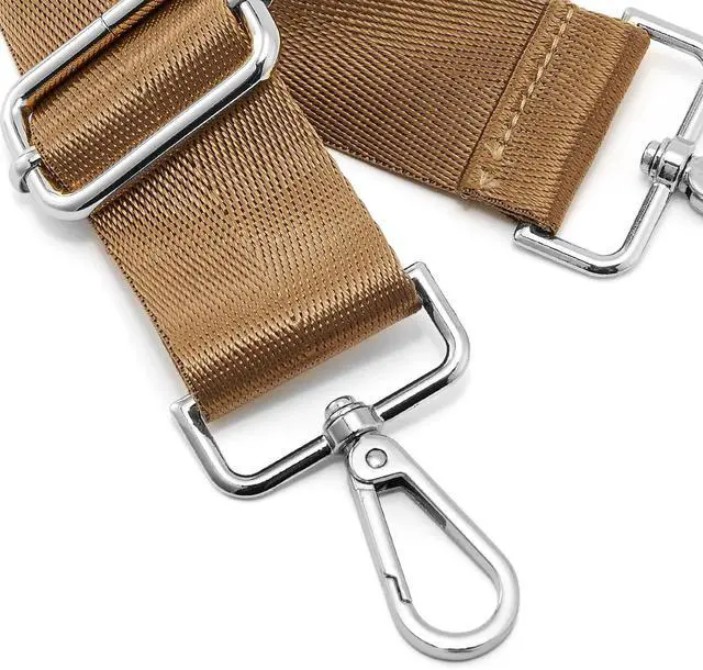 Alt view image 2 of 4 - ZOOEASS Shoulder Strap Silvery Buckles 1.5" Wide Handbag Crossbody Strap Adjustable Replacement Purse Strap Solid Style(S-L165W3.8-Color8)