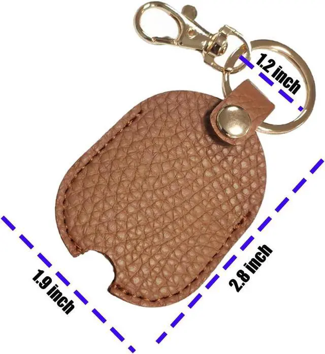 Alt view image 2 of 7 - Key Sleeves for Broken Car Keys | Rustic Key Protector with Metal Rings