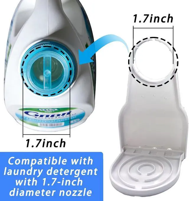 Alt view image 4 of 6 - 2pcs liquid detergent dispenser holder with detergent cup holder and drip tray is easy to clean and easy to organize and store in the room.