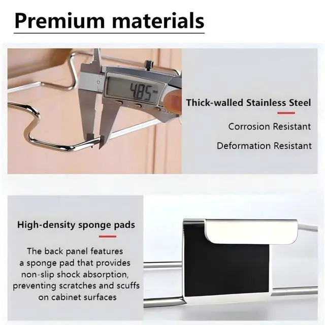 Alt view image 5 of 6 - Metal Trash Bag Holder for Kitchen,Office,Dorm Room,Black, 9.3'' | Hanging Trash Can, Under Cabinet Hanger Rack,Space Saving Garbage Hook,Bag Holder for Plastic Bags , 9.3 * 5.9''